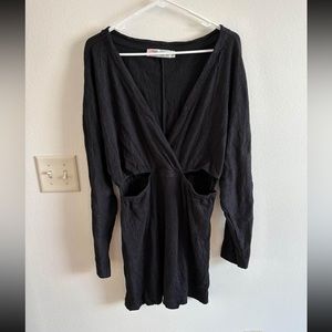 Free People Beach Black Dress Sz Large